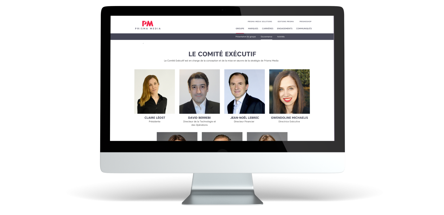 Comité exécutif Prisma Media - Agence Maecia